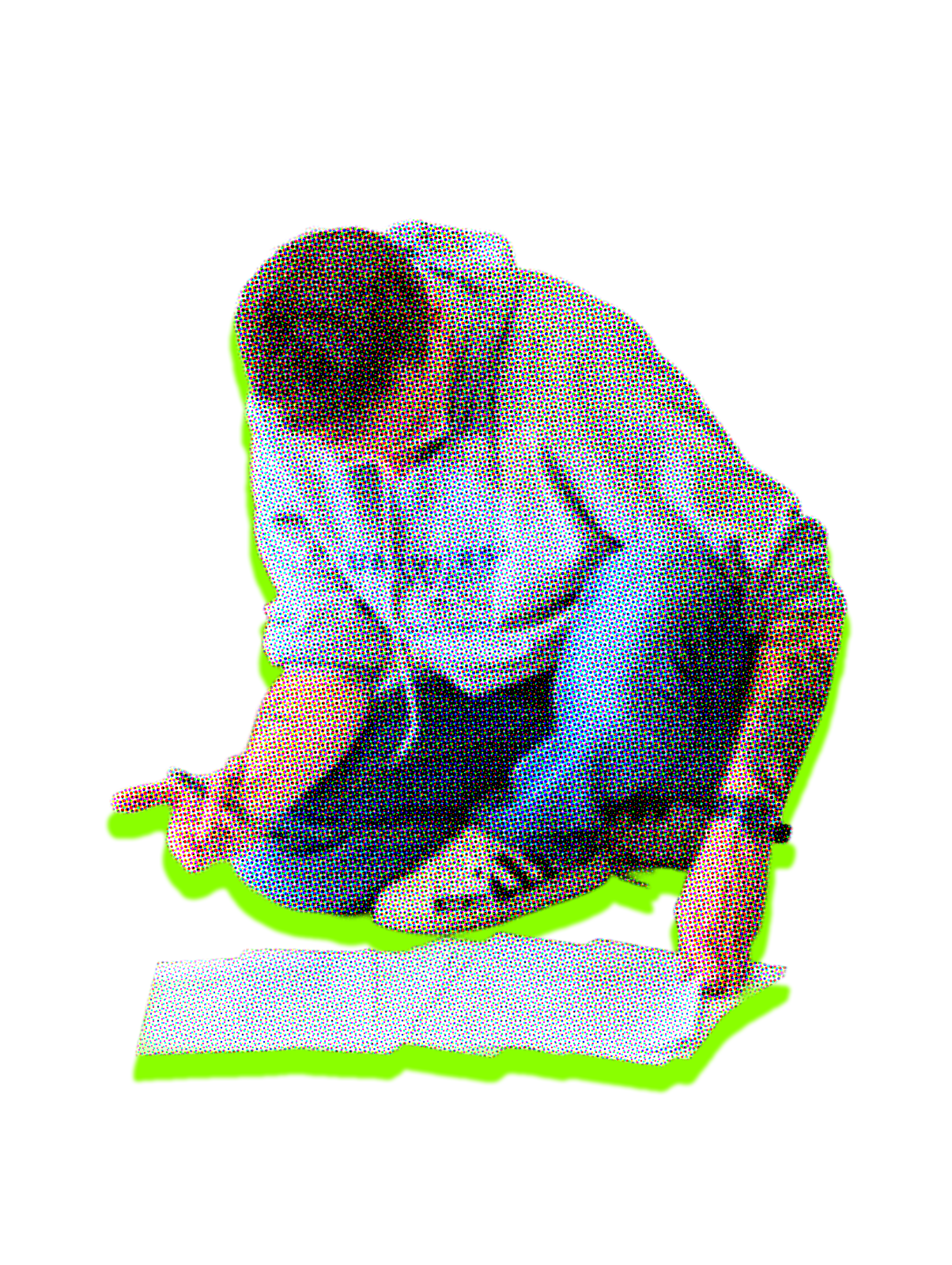 Brandon Burkley halftone cutout