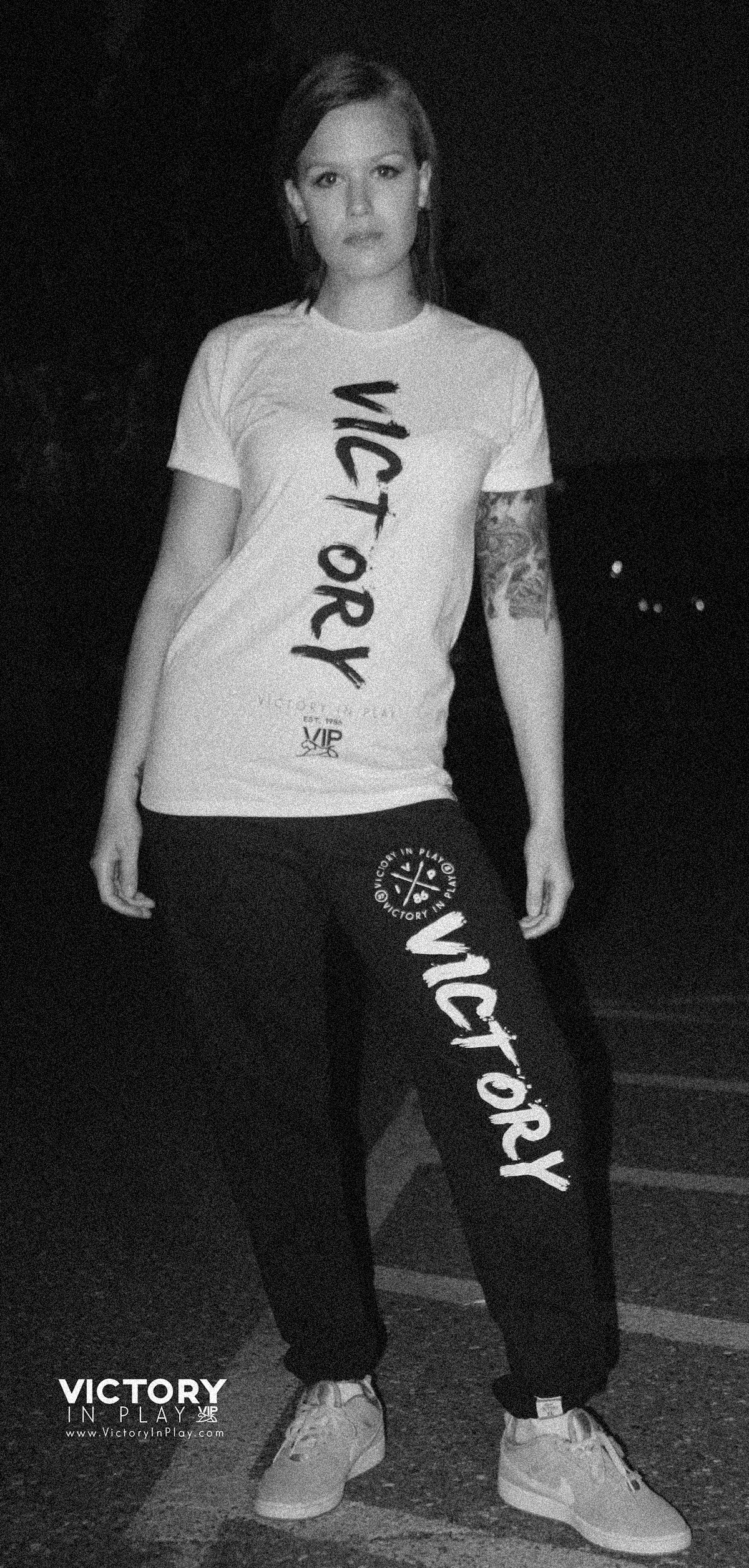 Female model showing VIP leggings