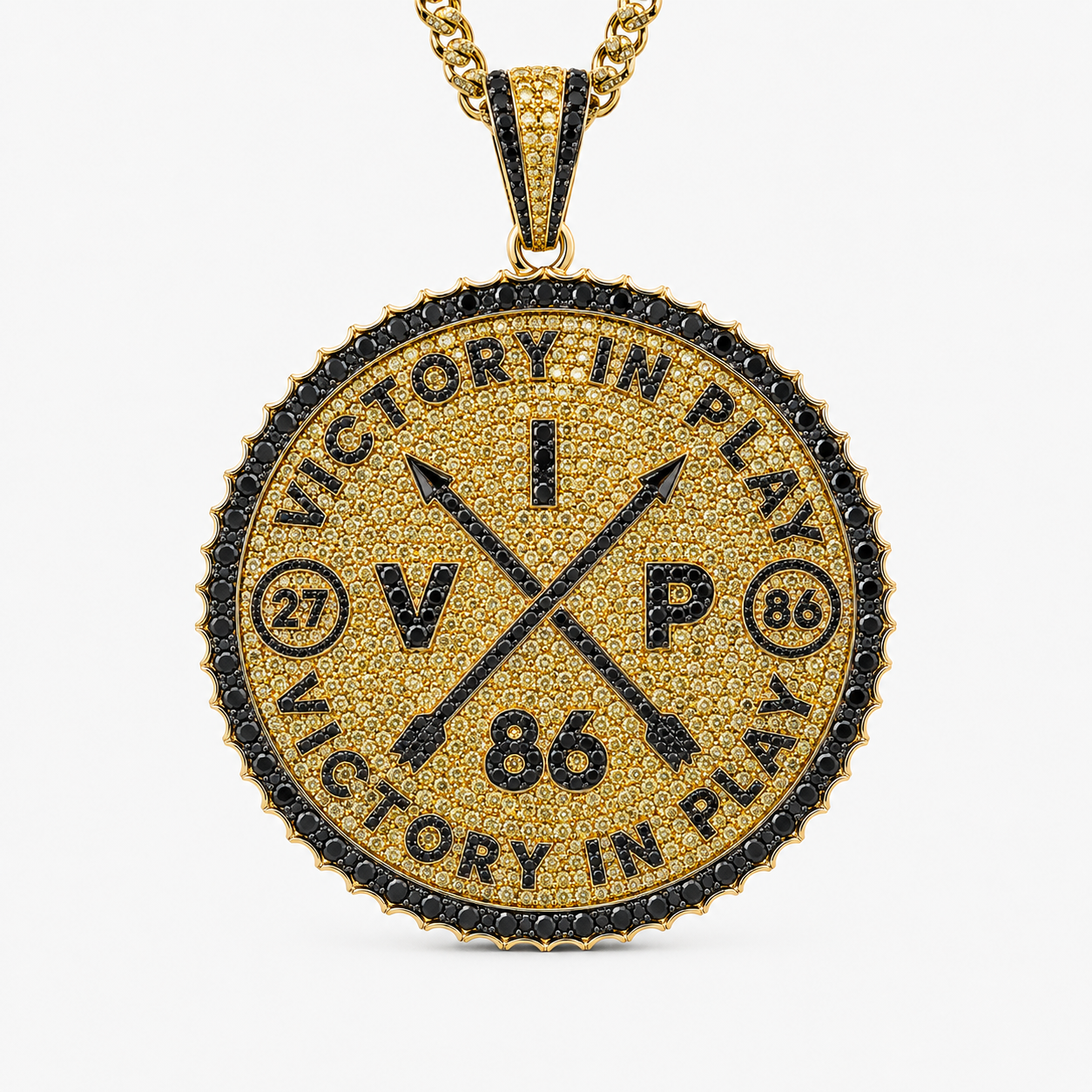 Victory In Play diamond pendant