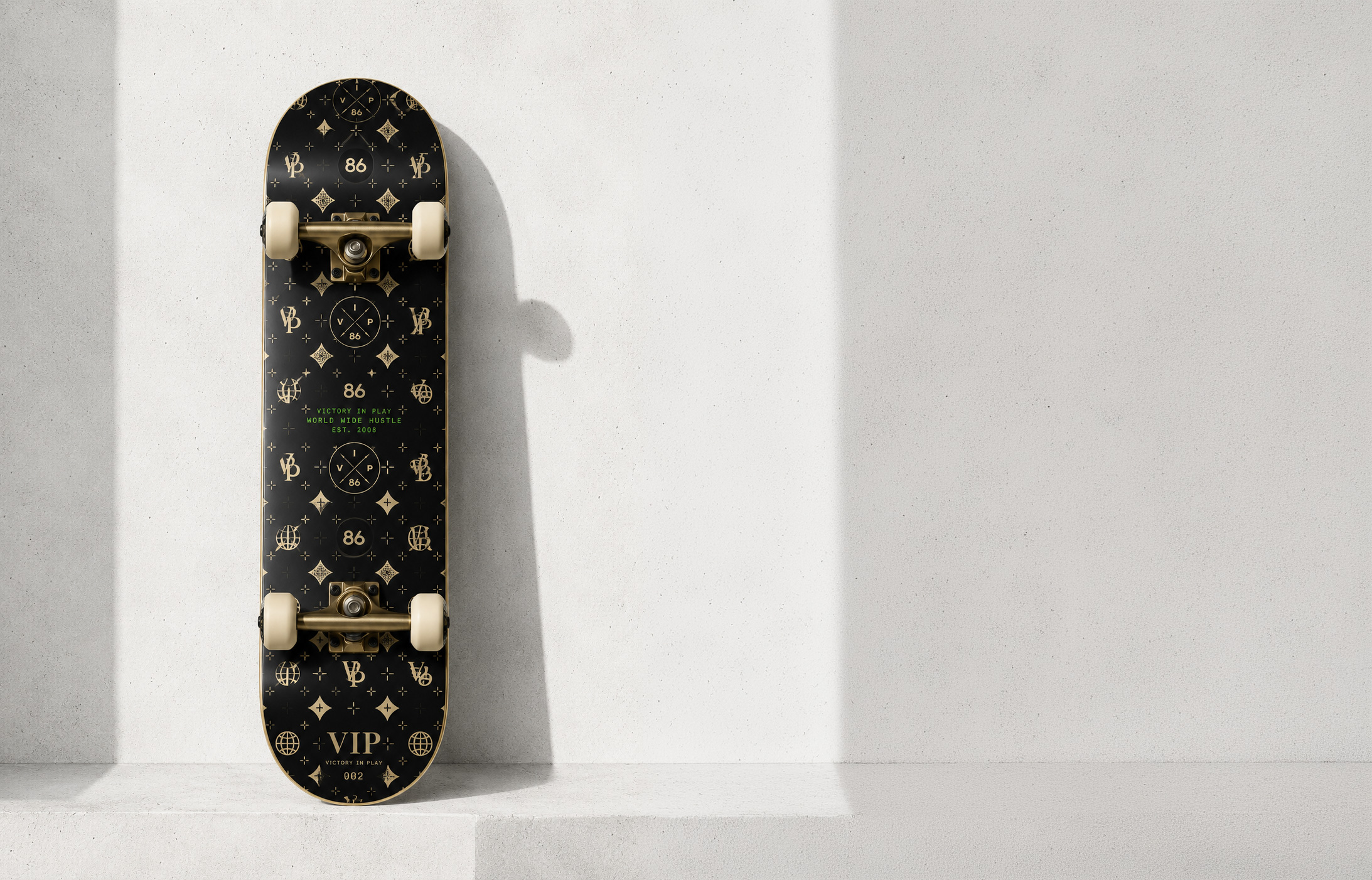 Victory In Play luxury skateboard