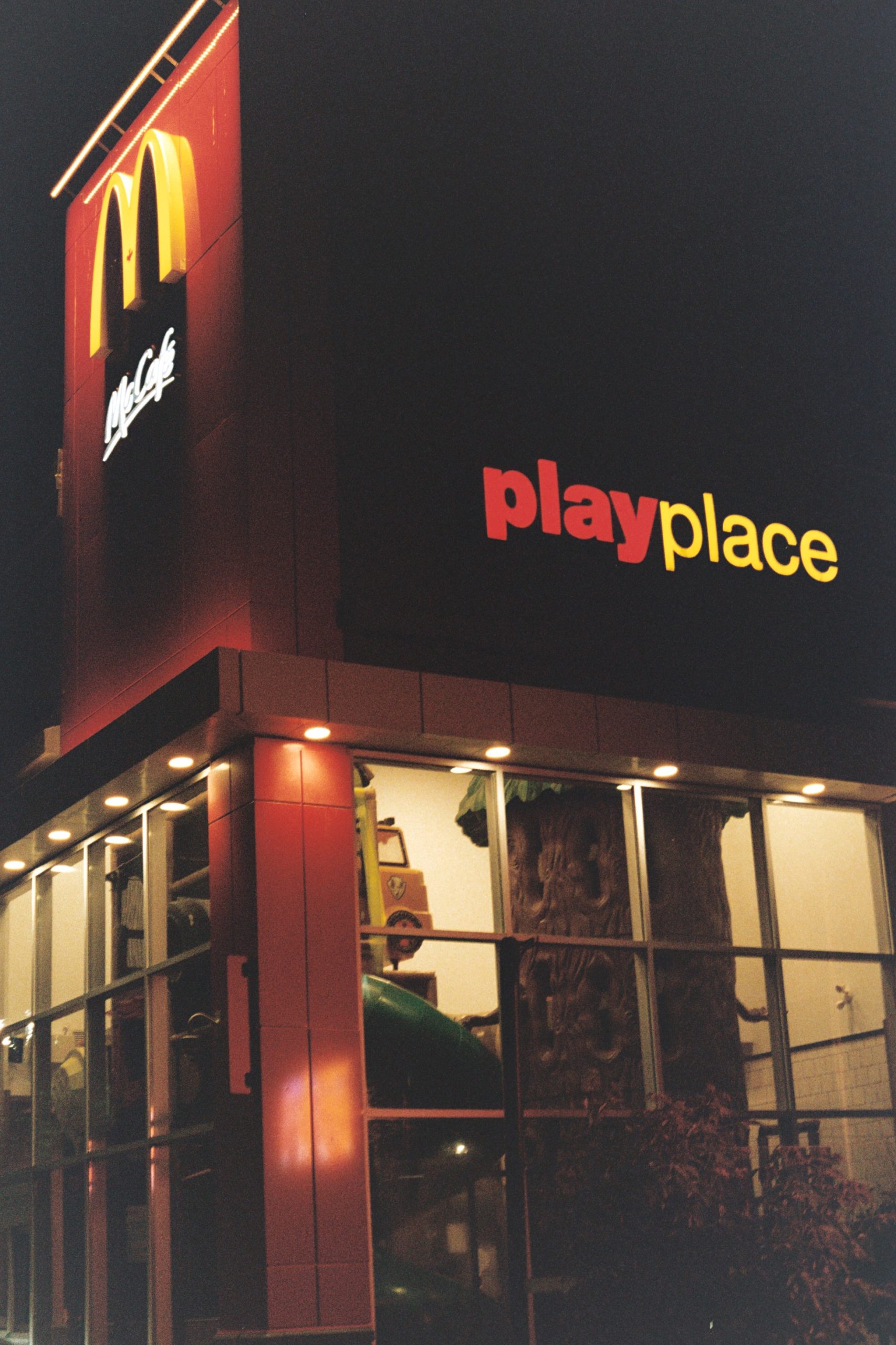 Play Place exterior at night
