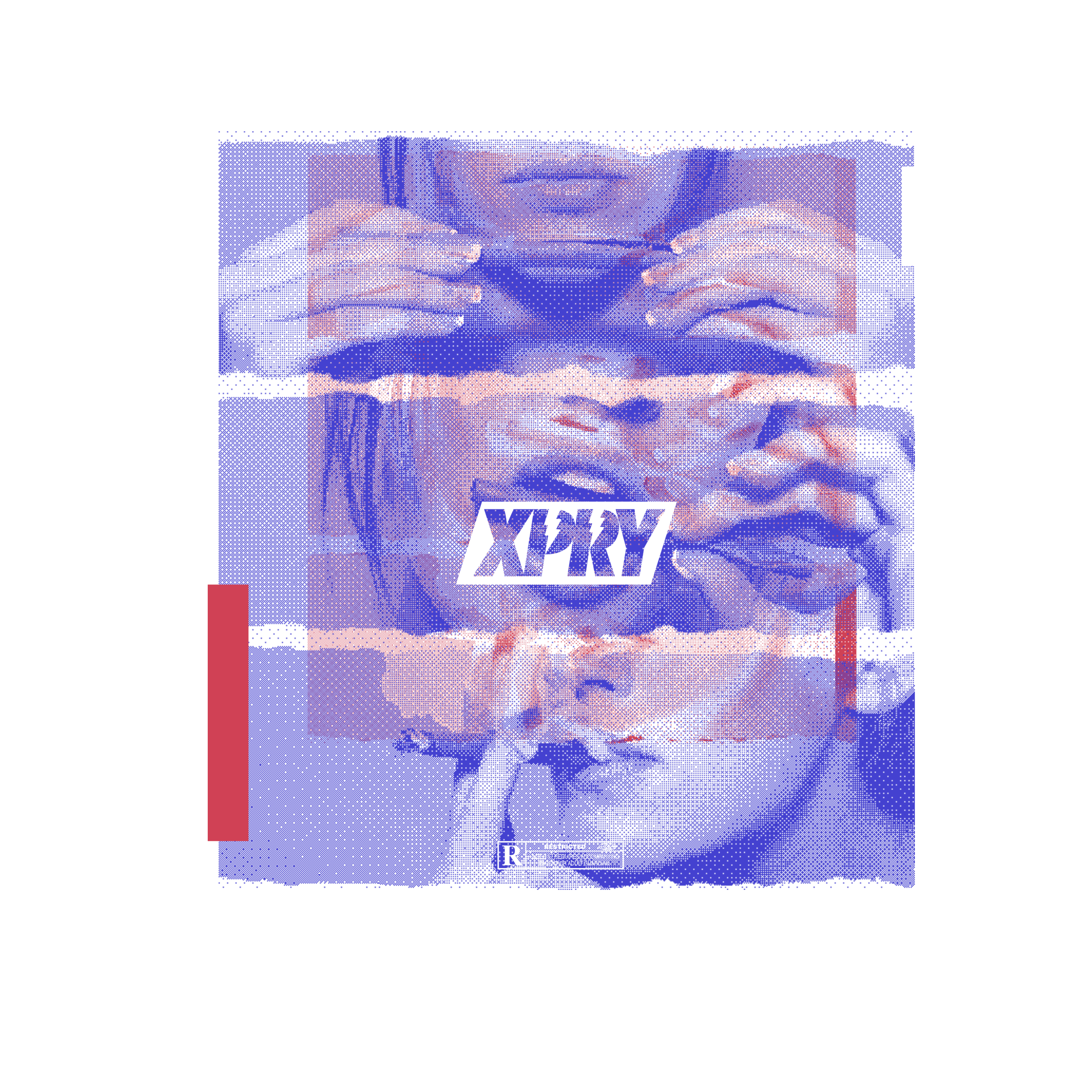 XPRY red and blue artwork